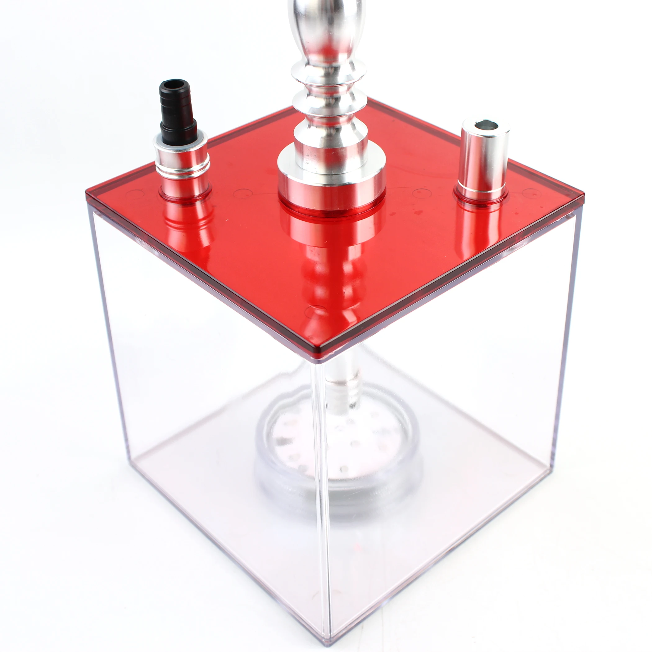 High Quality Acrylic Hookah Kit Set Portable Square Acrylic Hookah With