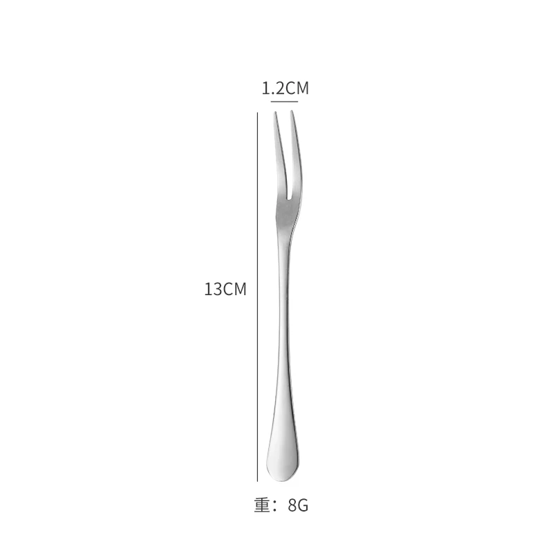 Оптовая продажа изготовленный на заказ экологически чистый нож для фруктов металлическая вилка из титановой нержавеющей стали салата