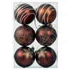 Colorful painted 6cm 6pcs (3 coffee colors)