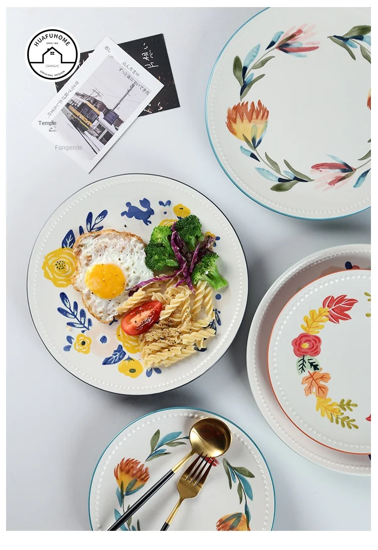 Sublimation Blank Ceramic Wholesale Luxury Golden Plated Dinner White