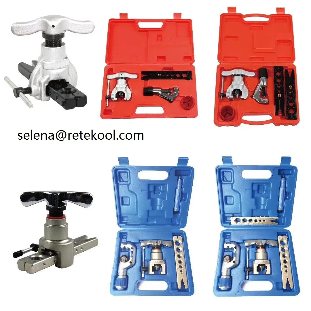Multi-Function Stainless Steel Pipe Flaring Tool & Tube Cutter Kit Durable Hand Tools with Steel in a Box Packaging