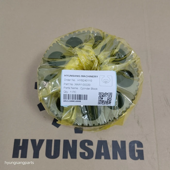 Peças para escavadeira Hyunsang Mini Bloco de cilindro XKAY