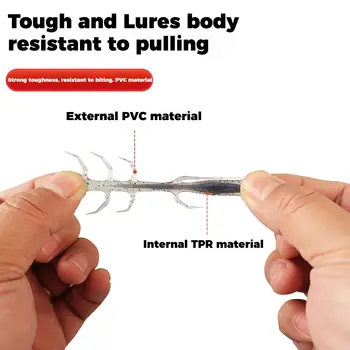 CHEERY 3.5cm1.3g Myriapod TPR Fishing Lure Multi-Legged Worm Silicone Soft Plastic Bait Spider Lures by Brand Name – Soft Lure – view 5