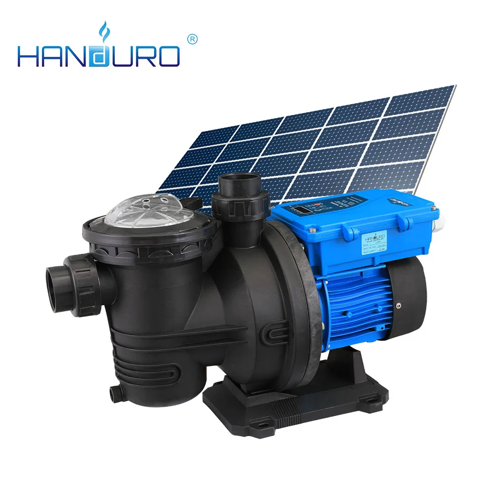 HANDURO Solar Powered Swimming Pool Filter Solar Pump Dc Pool Solar Pump Factory Manufacturer