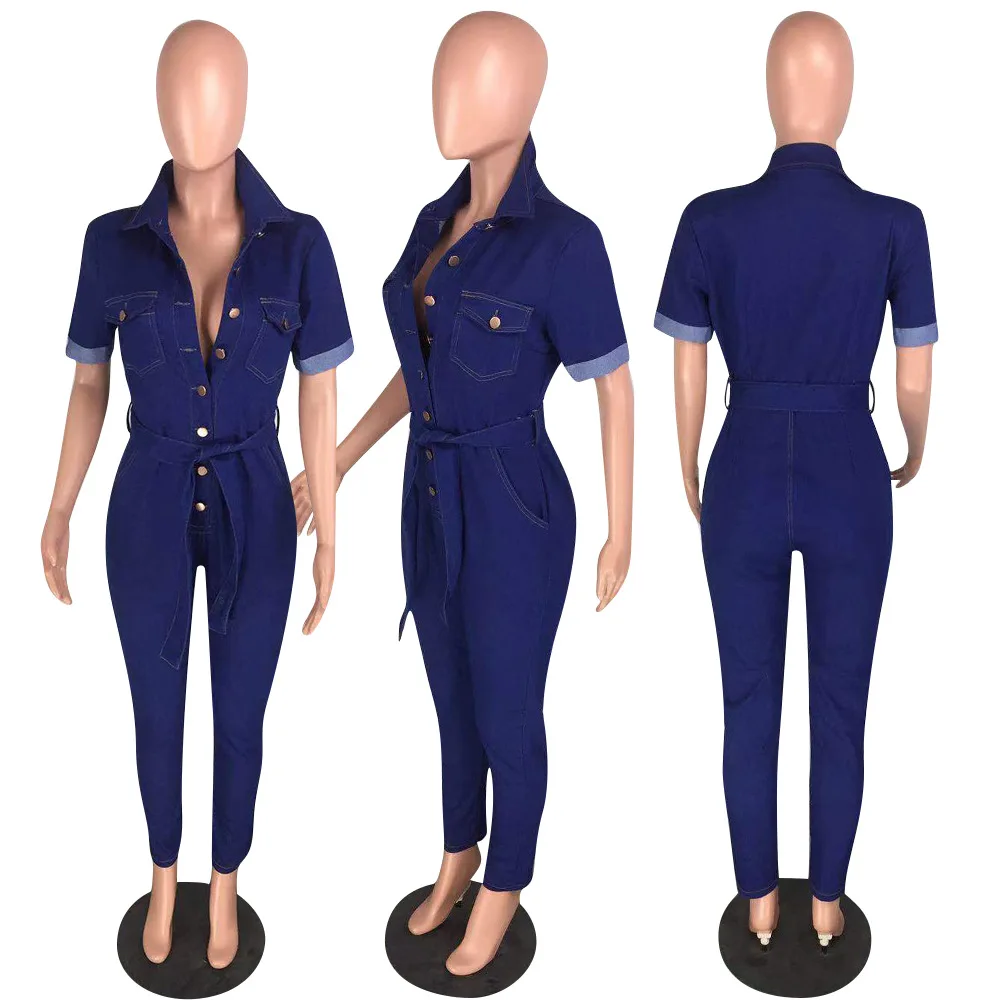 women denim jumpsuit ladies jeans rompers