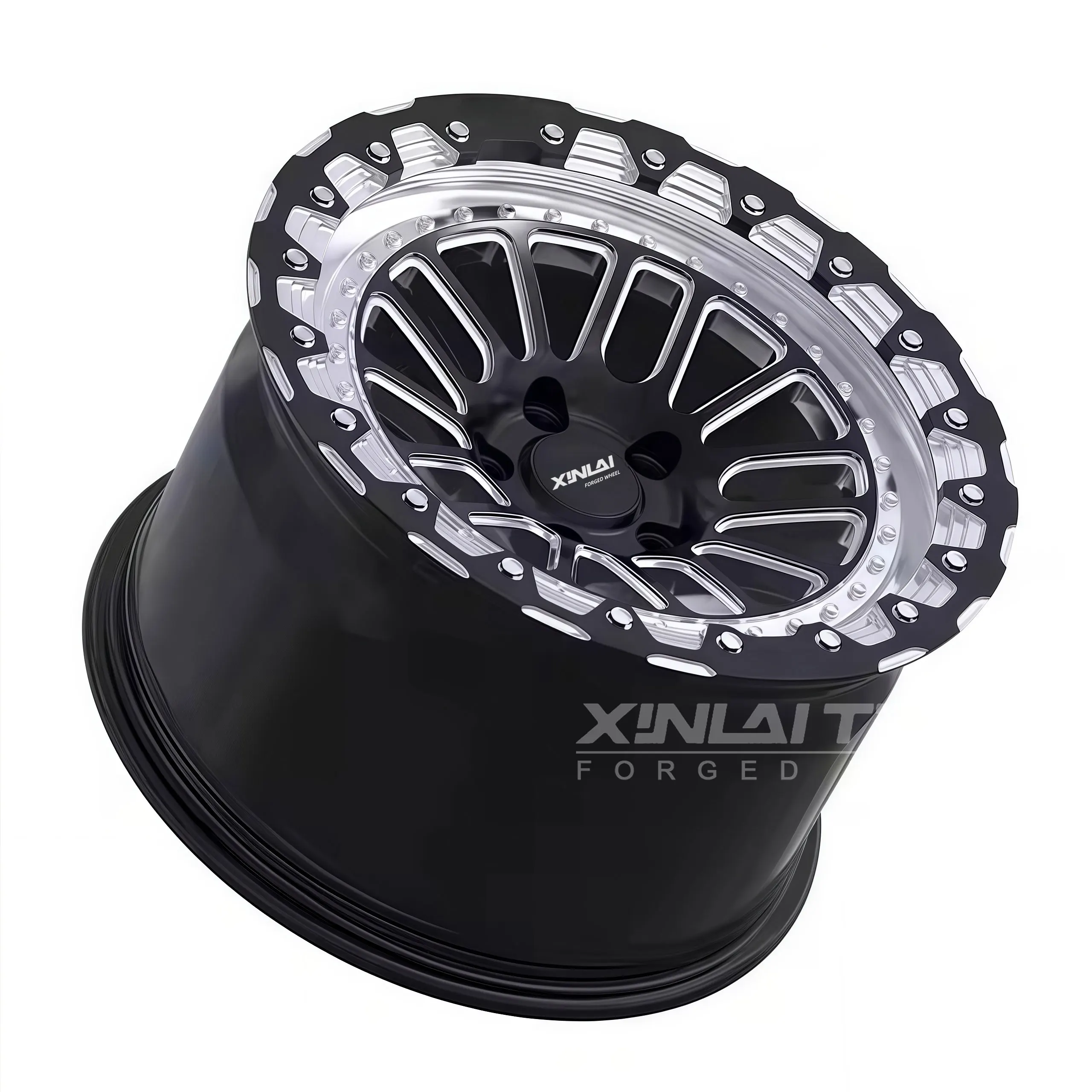 Custom Offroad Forged Beadlock Rims 17-24 Inch 8x165.1 8x170 Fit Ram 2500 3500 Ford Super Duty Heavy Duty Truck Wheels - Image 3
