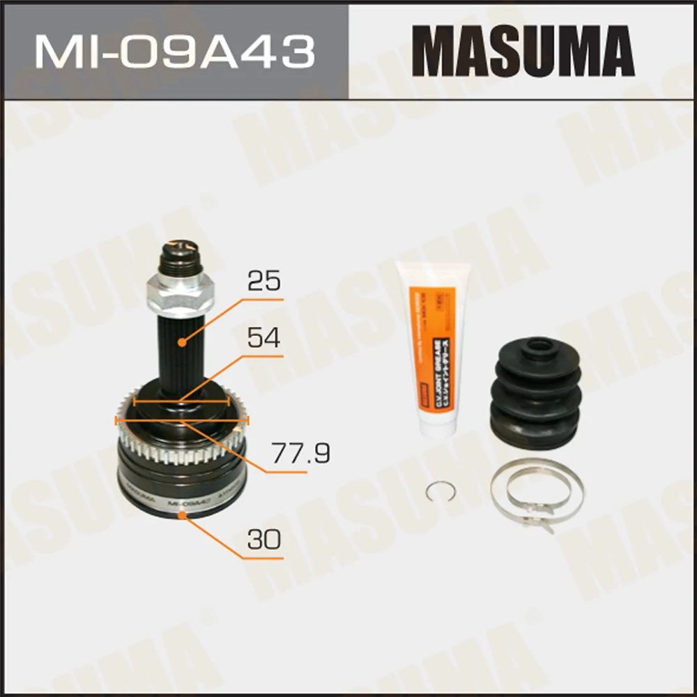 MI-09A43 MASUMA Manufacturing Auto Steel Constant c.v.joint GK1W 
