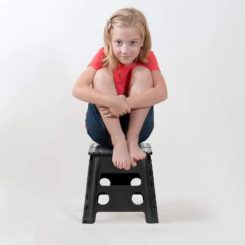 13 дюймовый складной ступенчатый стул для детей, складной ступенчатый стул для детей, черный, синий стул