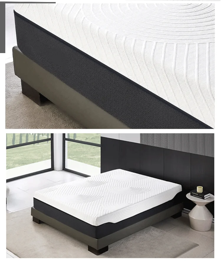 product oeko tex six sides zipper cooling gel memory foam mattress cover with anti slip base fabric-3