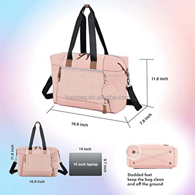 Pink Fashion Mommy Tote Bag Messenger Shoulder Baby Diaper Tote Bags ...