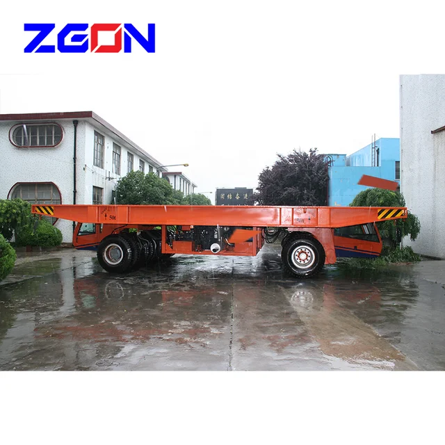 100T Hydraulic powered flatbed truck