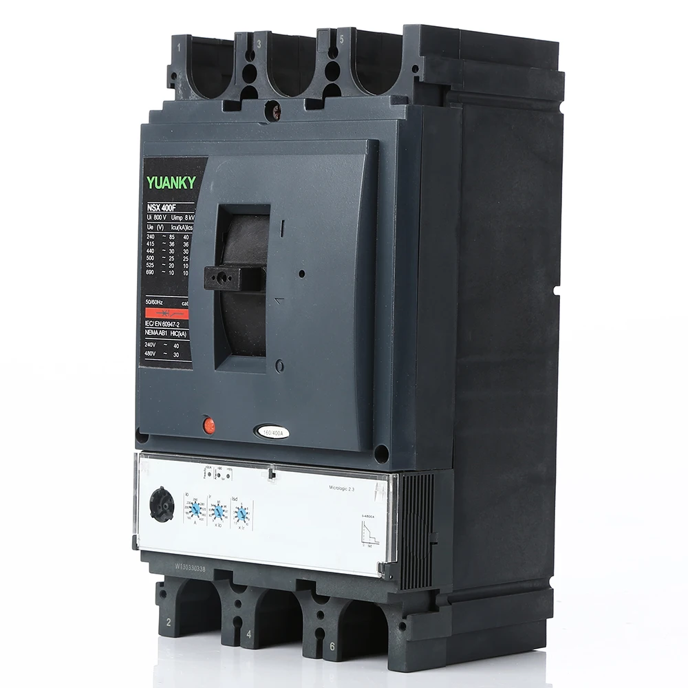 Adjustable Bolt on Type Single Pole 100 Amp 400a Breakers Mcb and Mccb 400a 250 Amp 4pole Moulded case Circuit Breaker Electric