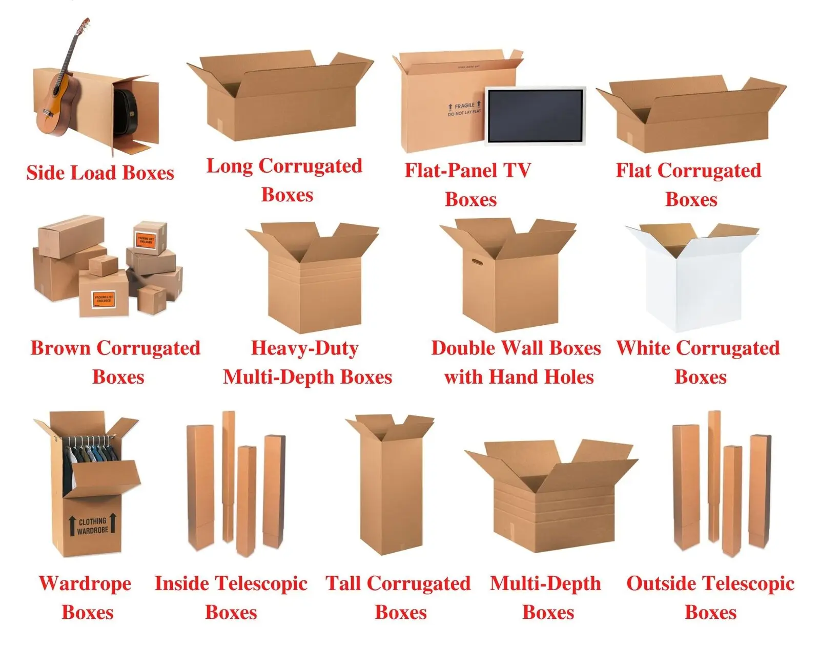 Corrugated Moving Boxes Wholesale Stackable Reusable Custom logo Brown Shipping Box 3 5 Layers Package Carton Boxes