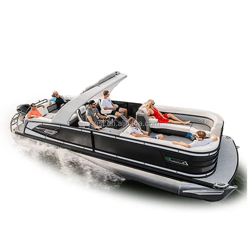 Китайский завод по индивидуальному заказу оптовая продажа алюминиевая рыболовная круиза прогулочная понтонная лодка для