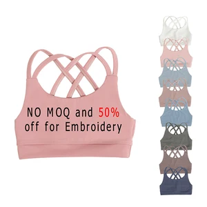 2026 Custom Label Athletic Bra Top Summer Tween Girl Active Wear Sleeveless Elastic Waistband Kids Girls Sports Bra
