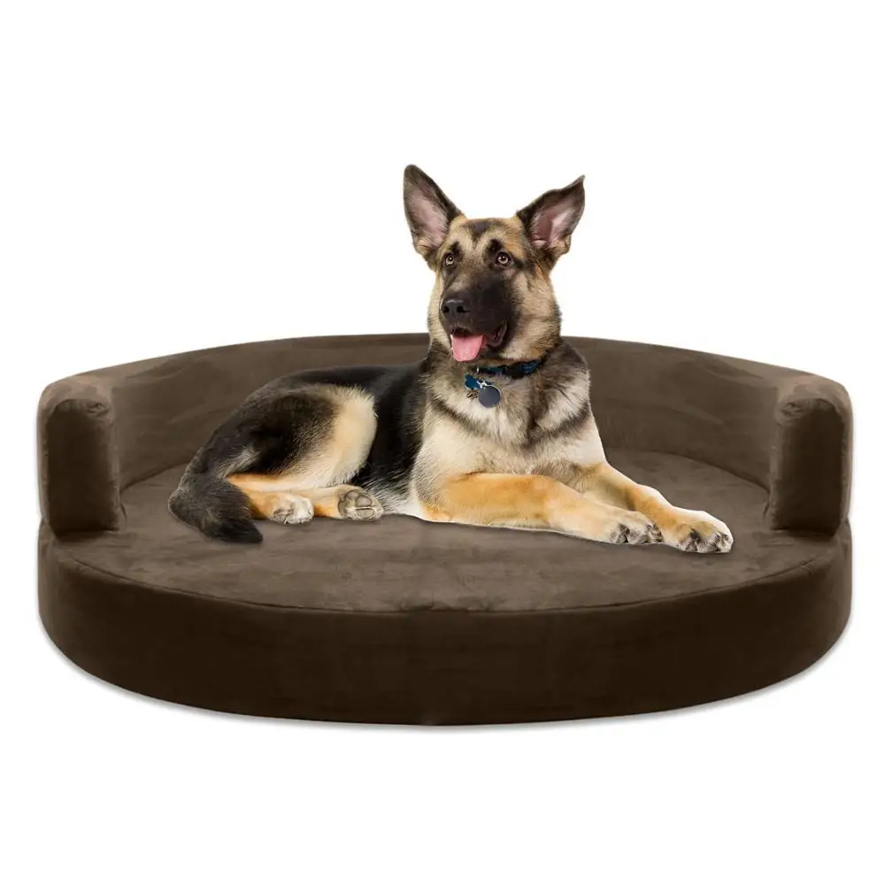 Коричневый диванчик для собаки