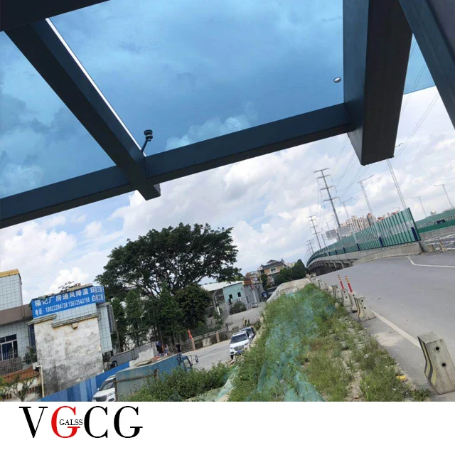 customized tempered laminated glass for skylight canopy glass awning glass