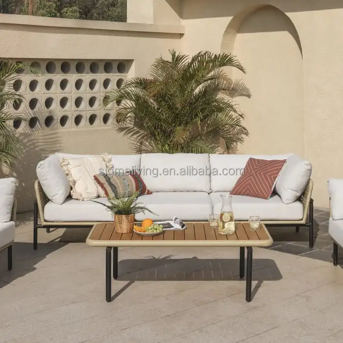outdoor bench aluminum garden sofa chairs newly design loveseat outdoor lounge sofa