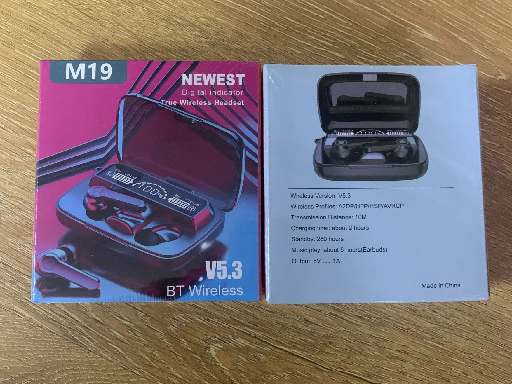 M19 ワイヤレスイヤホン M19 Bluetooth ワイヤレスヘッドセット 5.1 Bluetooth イヤホン