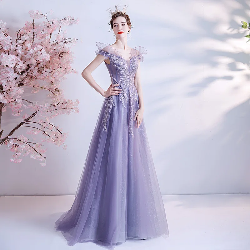 purple reception dress Portia & Scarlett PS108X Purple Sequin Cocktail Dress *FINAL SALE* Purple / 4