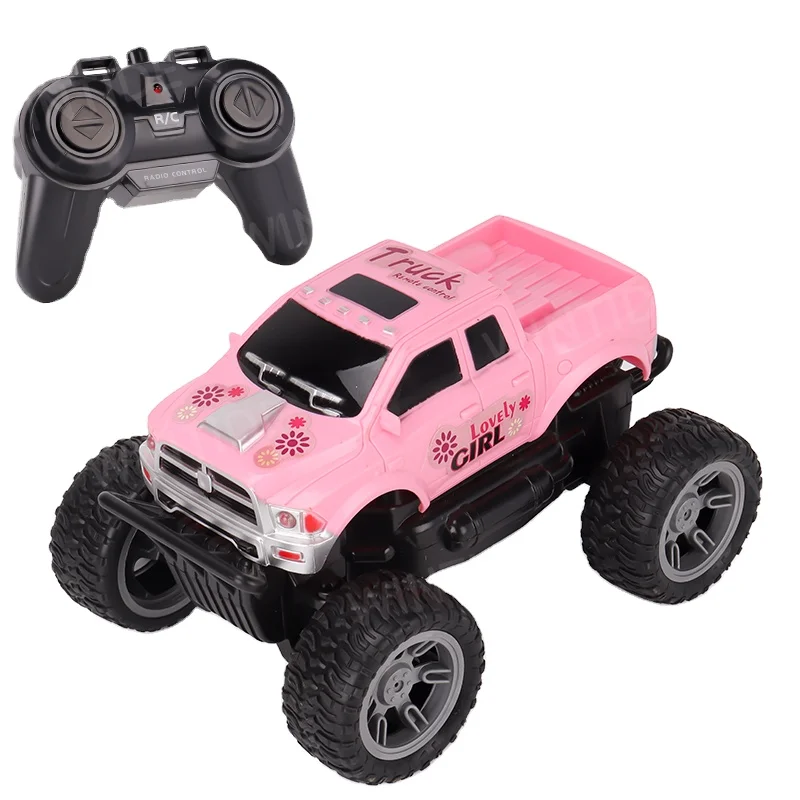 27MHZ 1: 20 4CH Remote Control Toy Off-Road Vehicle RC Toys High Speed SUV Super Car Fast Racing Truck with Headlights Girl Boy
