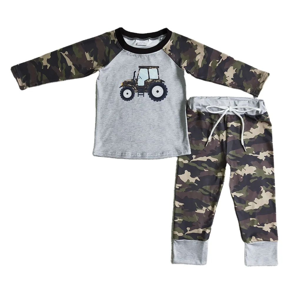 Rts-camiseta De Manga Larga Con Estampado De Camuflaje Para Bebé,Pantalones  De Boutique Para Niño,Moda De Tractor,Conjuntos De Ropa De Invierno,2 Uds.  - Buy Bebé Niños Boutique Conjuntos,Conjunto De Ropa De Bebé,Conjuntos De