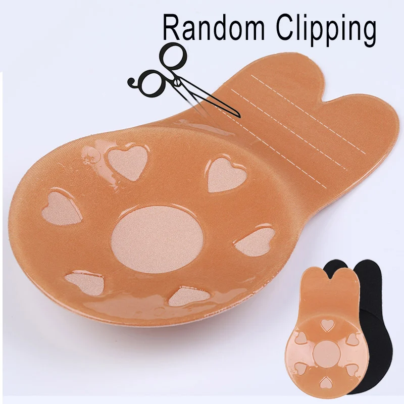 Reggiseni Push Up In Silicone Con Orecchie Di Coniglio Personalizzate In Fabbrica Copri Capezzolo - Foto 2