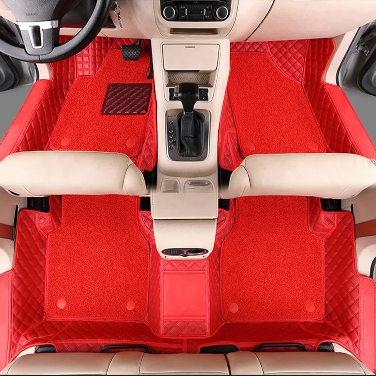  Tapis Coffre Doublure Tapis De Coffre De Voiture De Style  Personnalisé À Rayures pour Audi pour A3 2008-2013 Détails Intérieurs  D'accessoires De Voiture Protecteur Tapis (Couleur : Rouge)