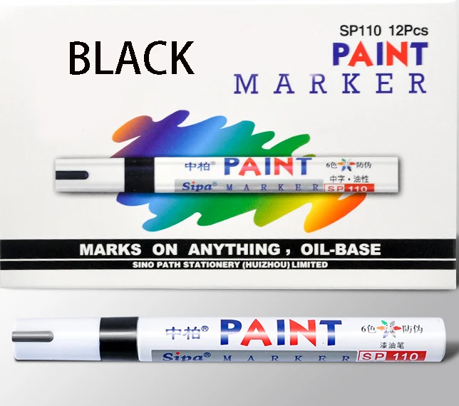 Оптовая продажа ручка для краски белая масляная маркерная водонепроницаемая и устойчивая к