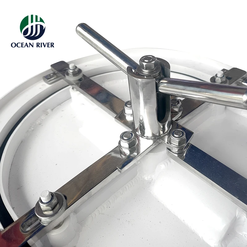 Aluminium Watertight White Cover Boat Deck Hatch Waterproof Marine Deck