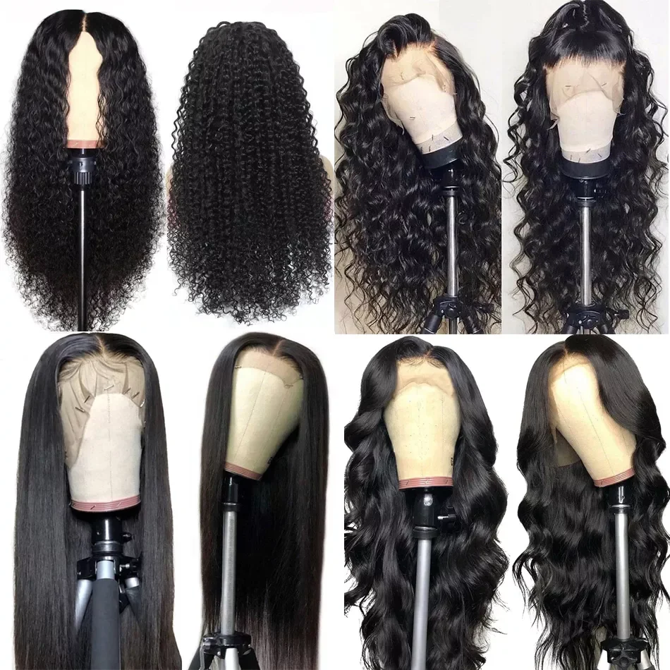 Peruvian Lace Front Wigs HD Full Swiss Lace Human Hair Wig For Black Women Glueless Cuticle Aligned Lace Frontal Wigs