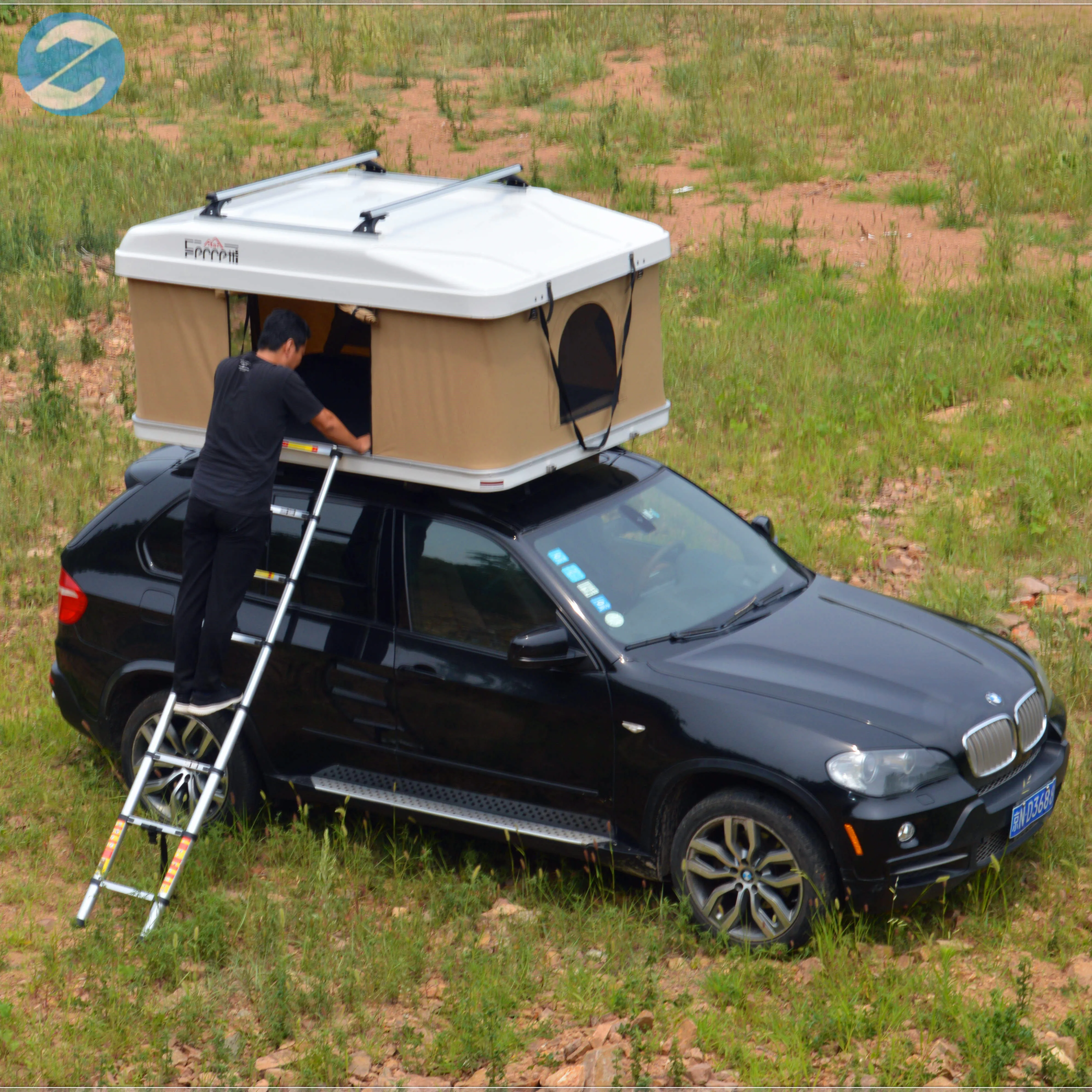 Hard Shell Fiberglass Outdoor Car Roof Top Tent For Camping Waterproof ...