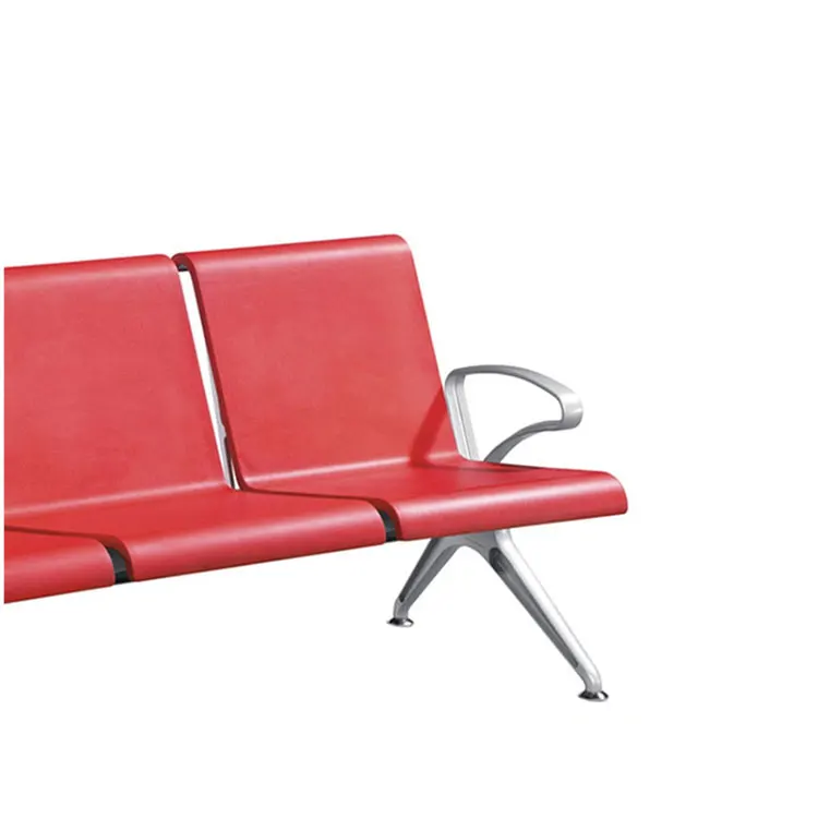 Luxury Waiting Room Chair Easy Install Steel 3 Seat Airport Public