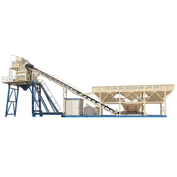 China Supplier Stationary Production Line JS750 Portable Automatically Ready Concrete Batching Plant Machine without foundation