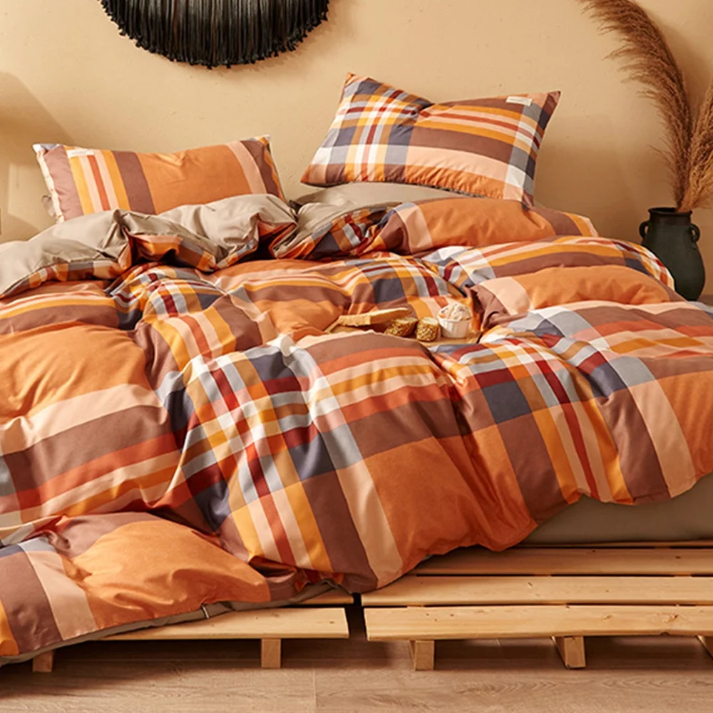 Высококачественное постельное белье из 100% хлопка Комплект постельного белья комплекты постельных принадлежностей с пододеяльником