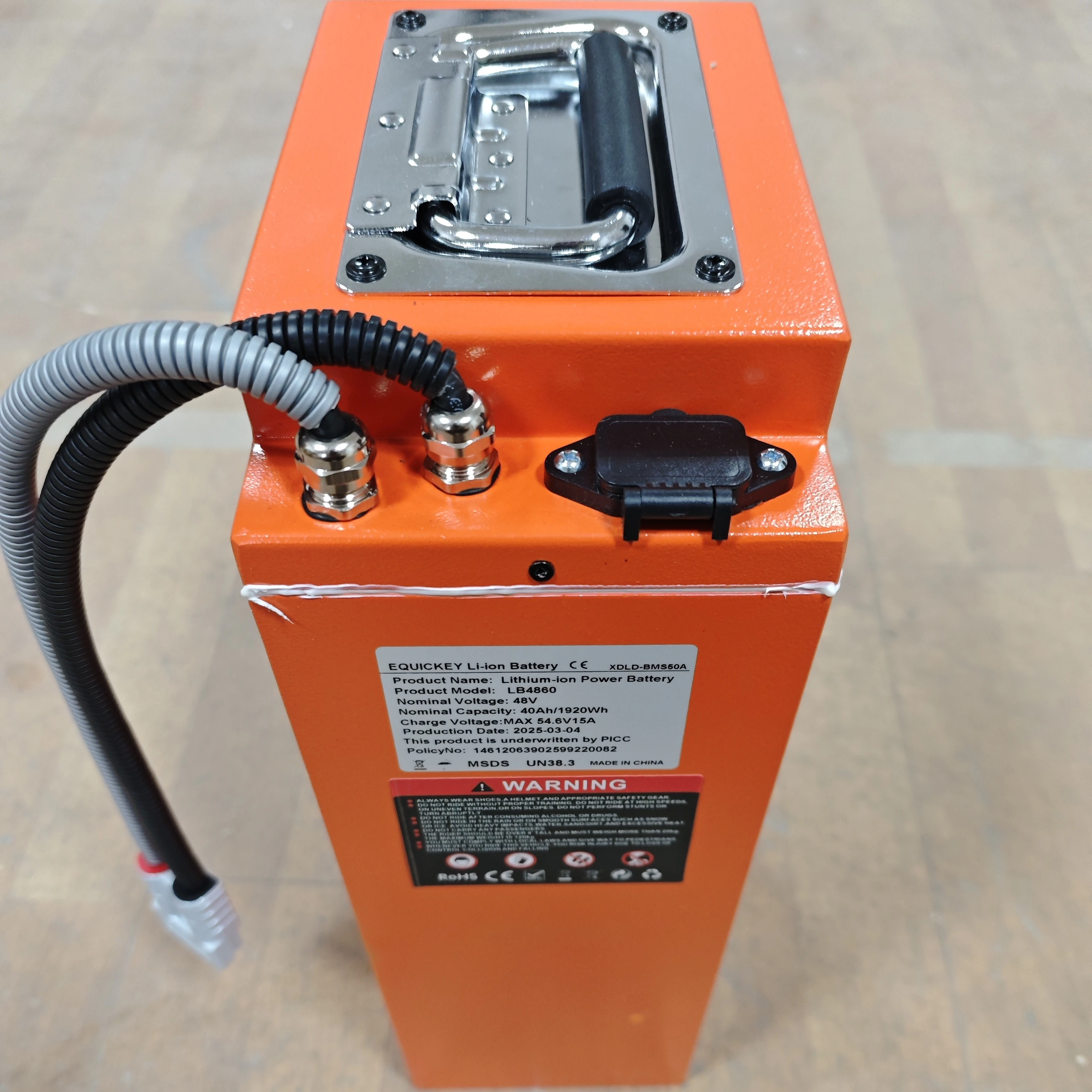 48V 60Ah en 40Ah Li-batterij Lithiumbatterij Motorfiets Power F6 Elektrische Fiets CE-gecertificeerd_voghion.com