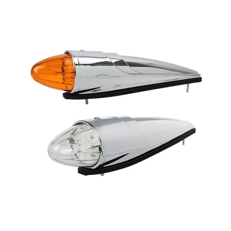 17 LED Amber Torpedo Cab Marker Roof Running Top Lights