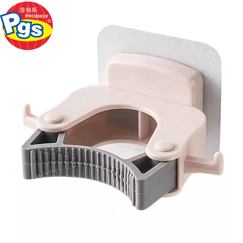 Self Adhesive Plastic Hanger Hook Broom Holder Wall Mount