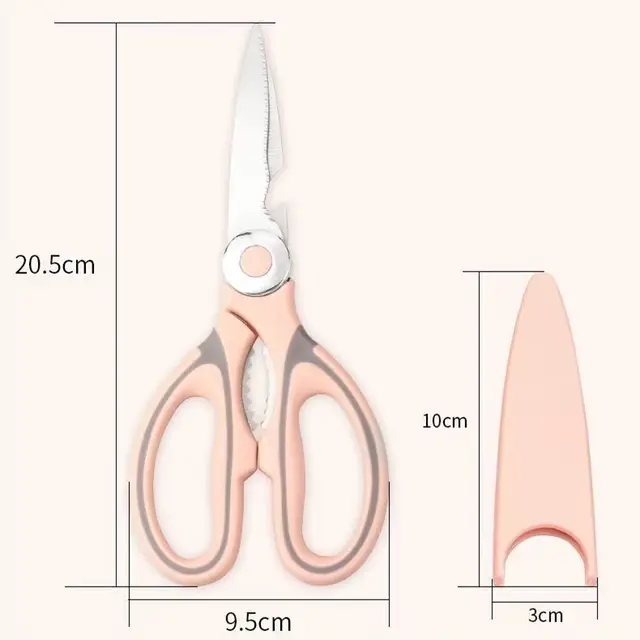 Germany Imported Stainless Steel Chicken Bone Kitchen Scissors Industrial Grade Sharp Scissors for Household Complementary Food