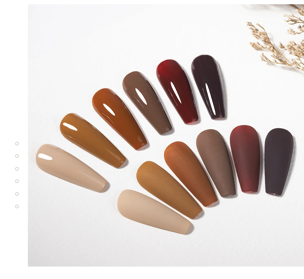 gel nail polish nail gel supplier verniz nail polish gelpolish brown gel esmaltes semipermanente gel polish set gel nail polish set nail kit 6 pieces gel polish