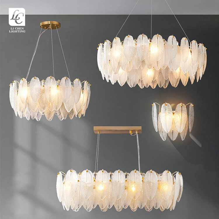 W0017 Luxury Art Deco Brass Wall Light – Creative Glass Sconce for Villa Corridor