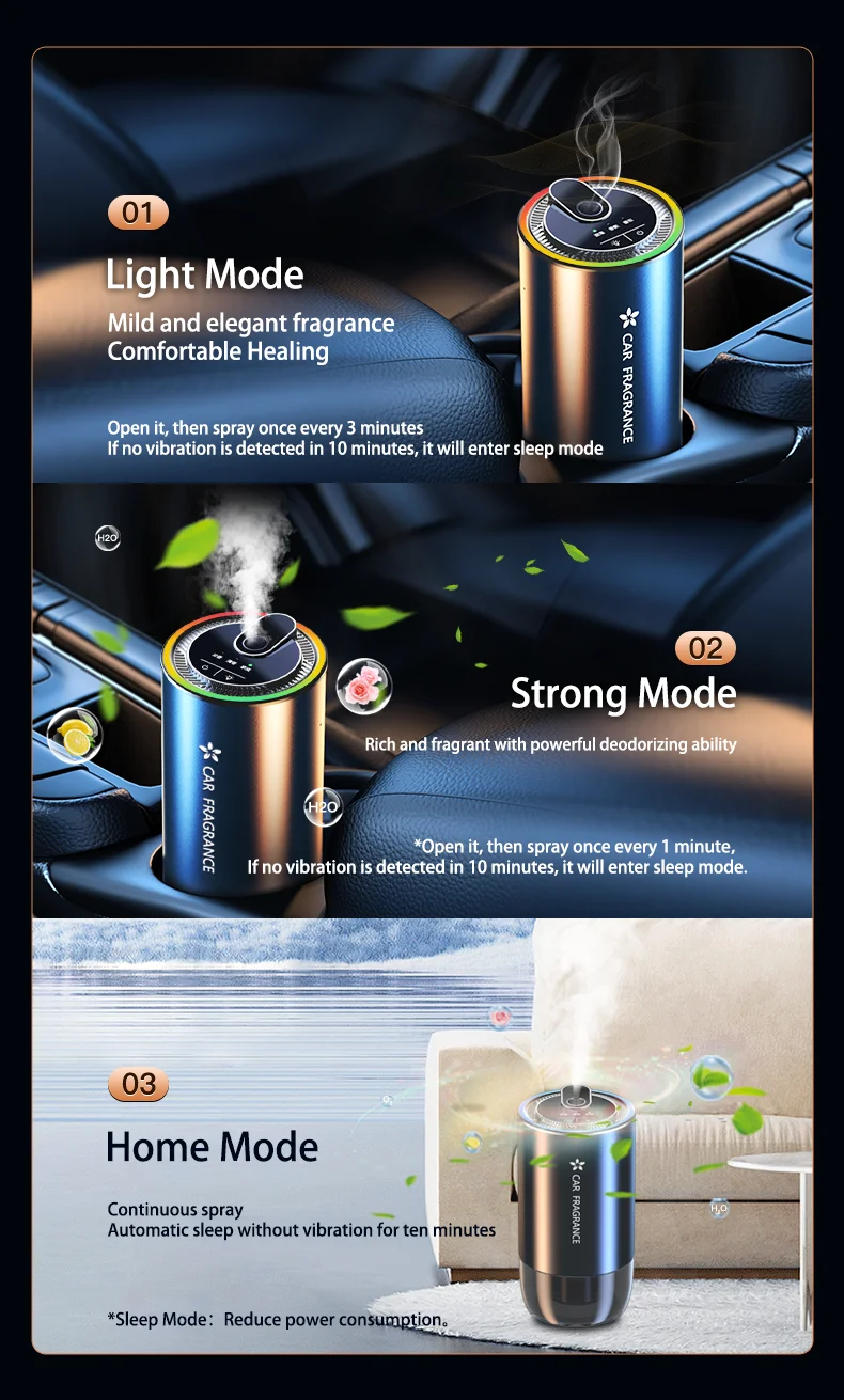 Best Selling Smart Car Fragrance Diffuser Spray Car Scent Air Freshener