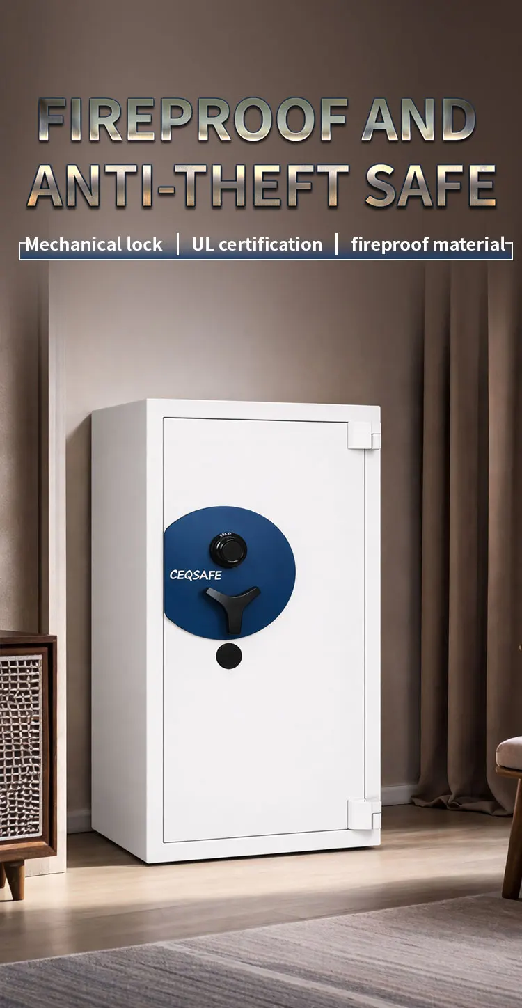 mk 894 ceqsafe digital fingerprint combination lock white 50mm door thickness two hours fireproof home safe box-3