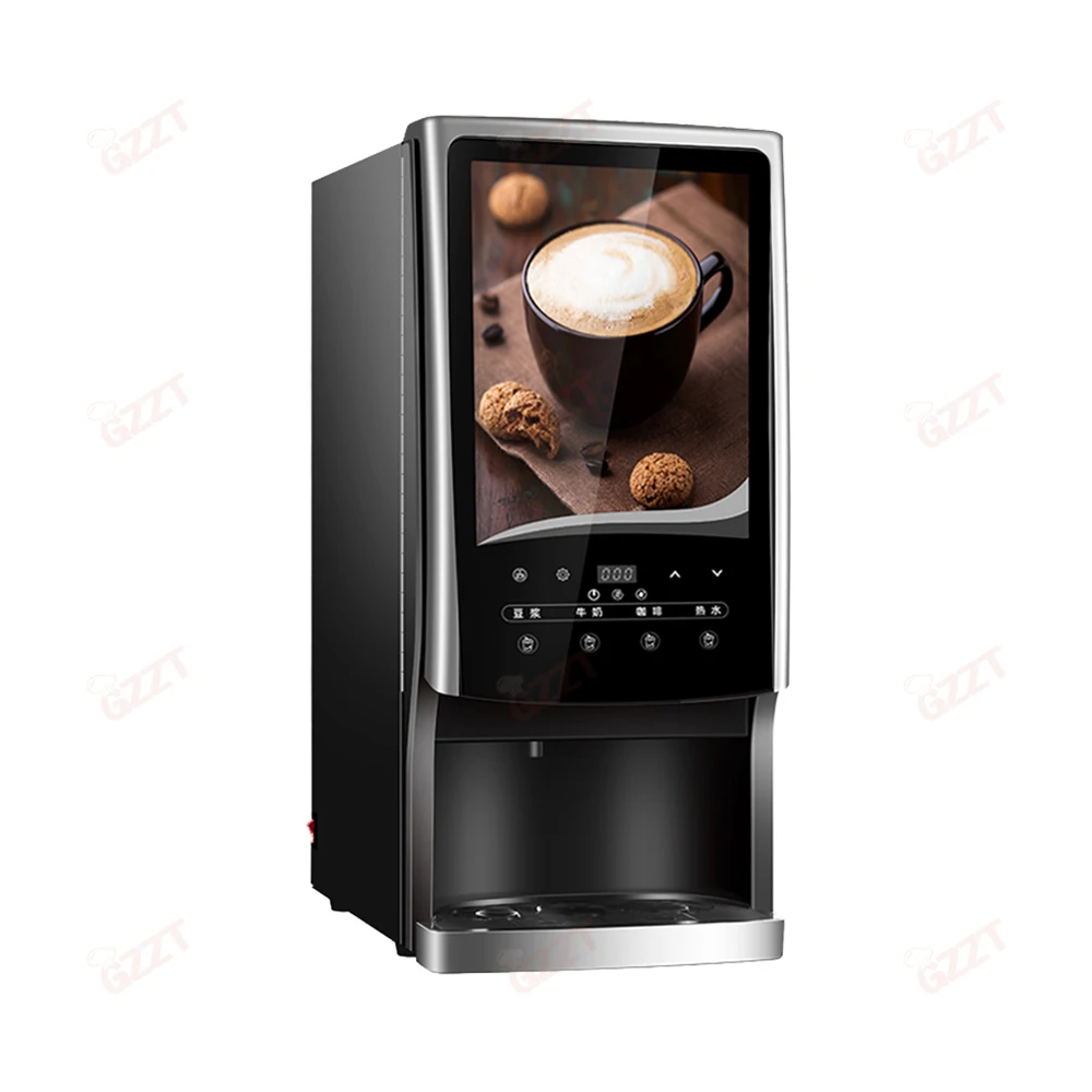 Flavours Hot Milk Tea Vending Machine Fully Automatic Coffee Vending  Machine Instant Coffee Machine Commercial Desktop