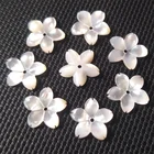 White Natural Mother Of Pearl Shell Flower gemstone For Women diy Jewelry Making Accessories