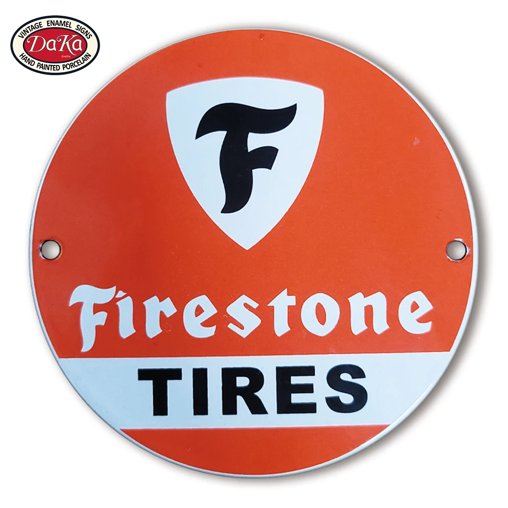 Sinclair Mobiline バナー　ビンテージ　firestone Shop Vintage Enamel Signs from HC Sinclair Gasoline Oil Co.