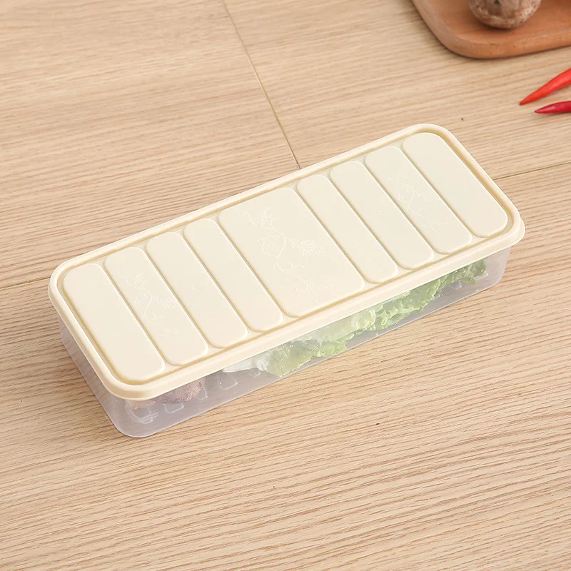 Factory Hot Sale Vegetable Fruits Fresh Organizer Box Bpa Free Plastic Refrigerator Food Storage Box With Lid supplier