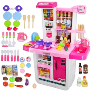 EPT Kids Baby Other Pretend Play Preschool Cabinet Cooking Juguetes Para Los Ninos Set Kitchen Toys for Girls Children 12 Year