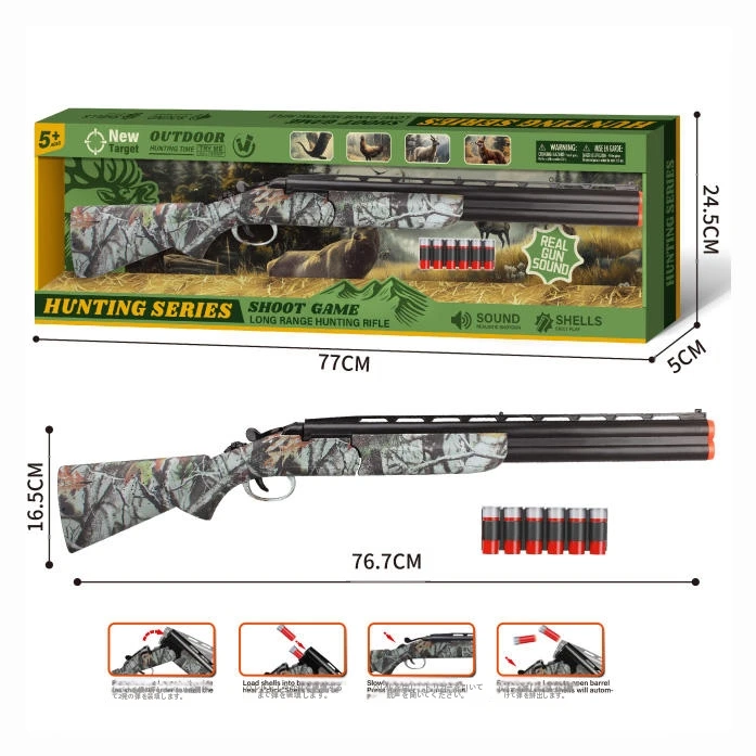 現実的な電子音子供用おもちゃポンプアクション30インチプラスチック