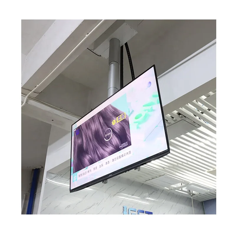 JGST New Customized Single Column Telescoping Bamboo Hanging Speaker Stage Lighting Ceiling Hidden Drop Down Tv Lift Mount